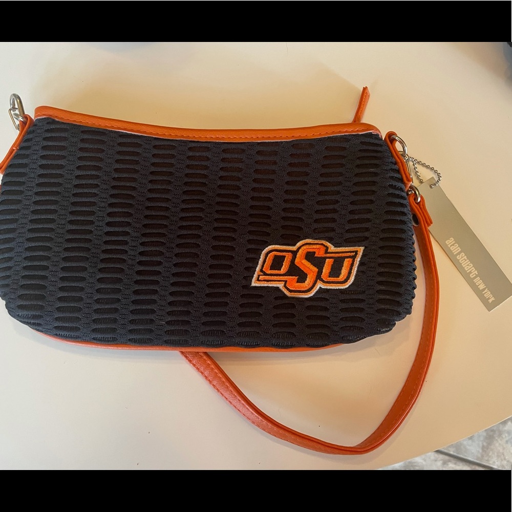 Black & Orange Alan Stuart OSU Shoulder bag (Oklahoma State University) Purse